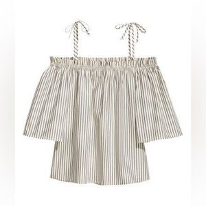 H&M | Off-Shoulder Poplin Top